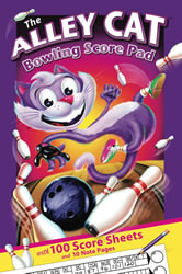 The Alley Cat Bowling Score Pad and Notebook by illustrator Joe LaceyPicture